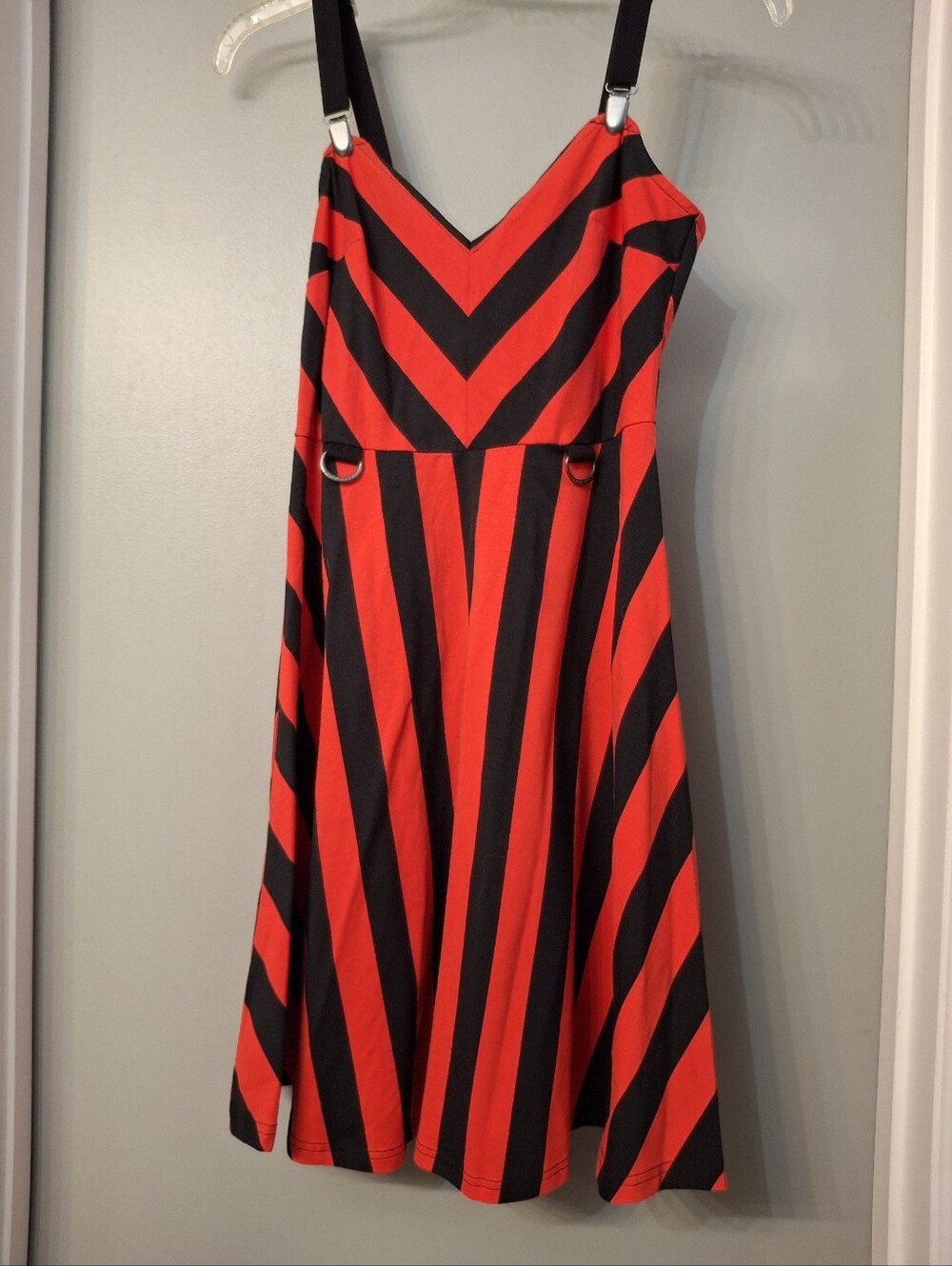 Killstar Avril Lavigne Red & Black Striped Setlist Dress